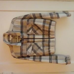 Bohme Cropped Plaid Jacket- M